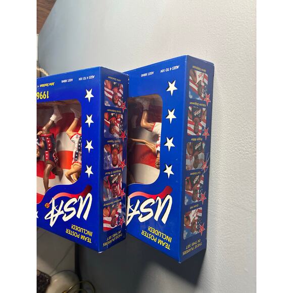 Vintage 1996 USA Basketball Starting Lineup – COMPLETE SEALED Two-Box Sets 1 & 2 - Picture 14 of 16